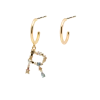P D PAOLA Letter R Earrings ACCESSORIES