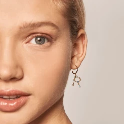 P D PAOLA Letter R Earrings ACCESSORIES