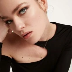 P D PAOLA ACCESSORIES Letter S Circle Necklace