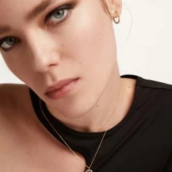 P D PAOLA ACCESSORIES Letter S Circle Necklace