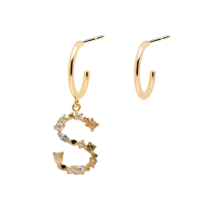 P D PAOLA Letter S Earrings