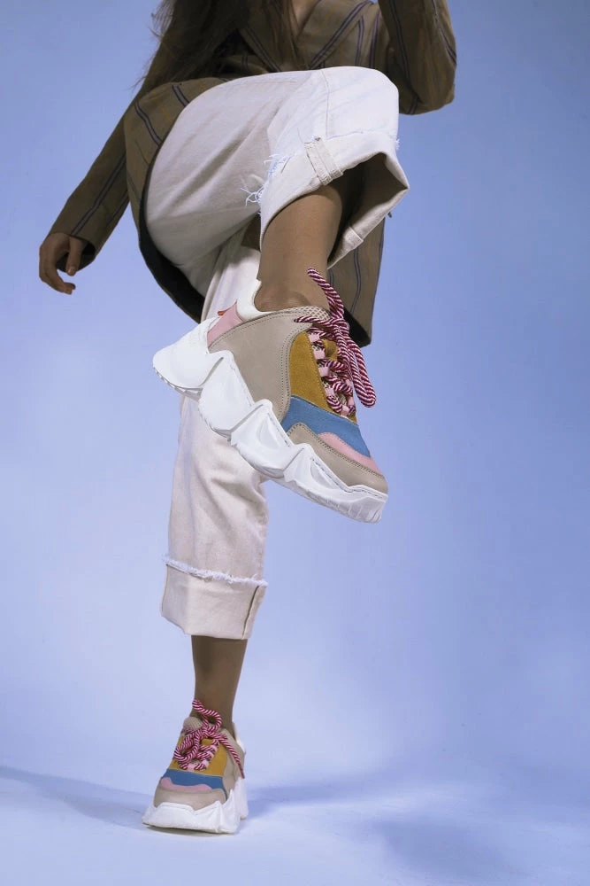 ANOTHER PROJECT SHOES Lolly Sneakers Multi Grey Pink 2 ANOTHER PROJECT SHOES Lolly Sneakers Multi Grey Pink