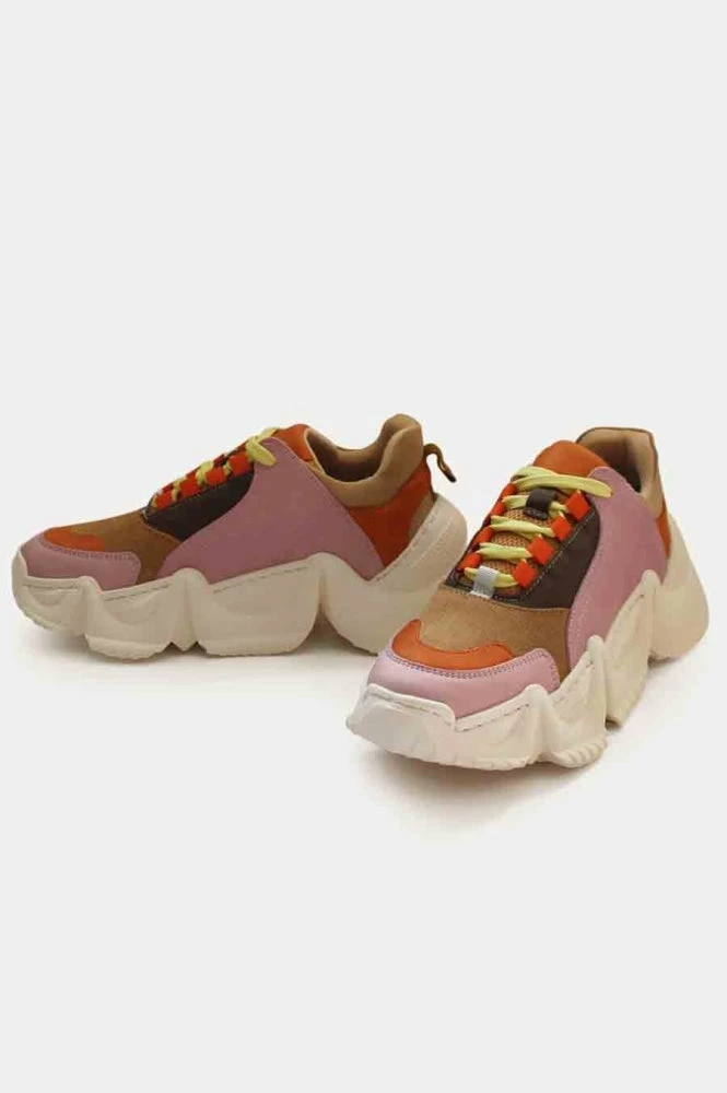 ANOTHER PROJECT Lolly Sneakers Multi Pink Orange SHOES 3 ANOTHER PROJECT Lolly Sneakers Multi Pink Orange SHOES