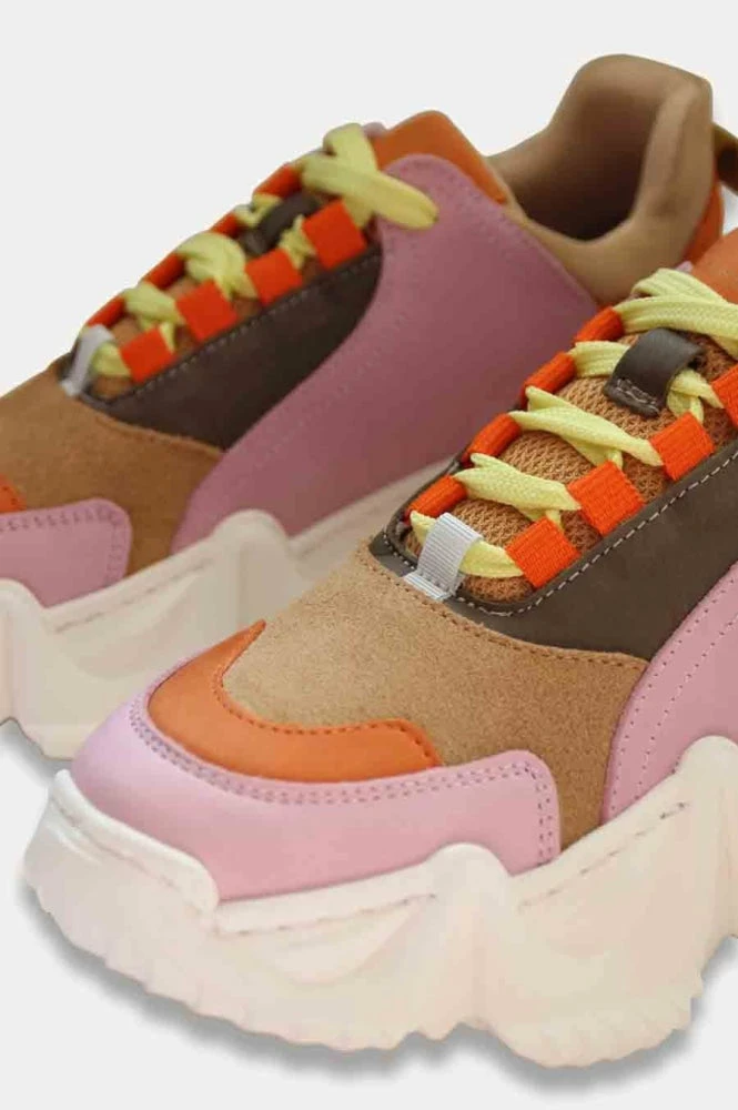 ANOTHER PROJECT Lolly Sneakers Multi Pink Orange SHOES 5 ANOTHER PROJECT Lolly Sneakers Multi Pink Orange SHOES