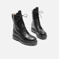 FLATTERED SHOES Lovi Black Leather Boots