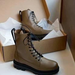 FLATTERED SHOES Lovi Brown Leather Boots