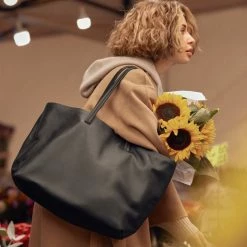 FLATTERED Luka Black Tote Bag