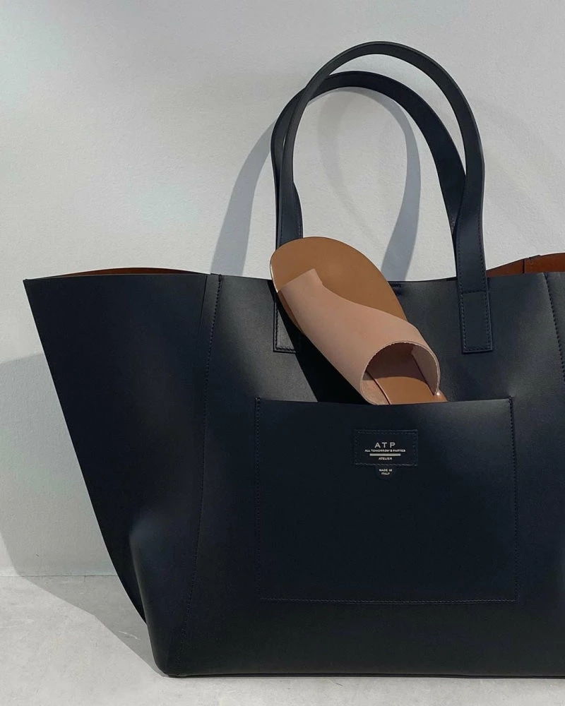 ATP ATELIER BAGS Lunano Black Tote Bag 2 ATP ATELIER BAGS Lunano Black Tote Bag
