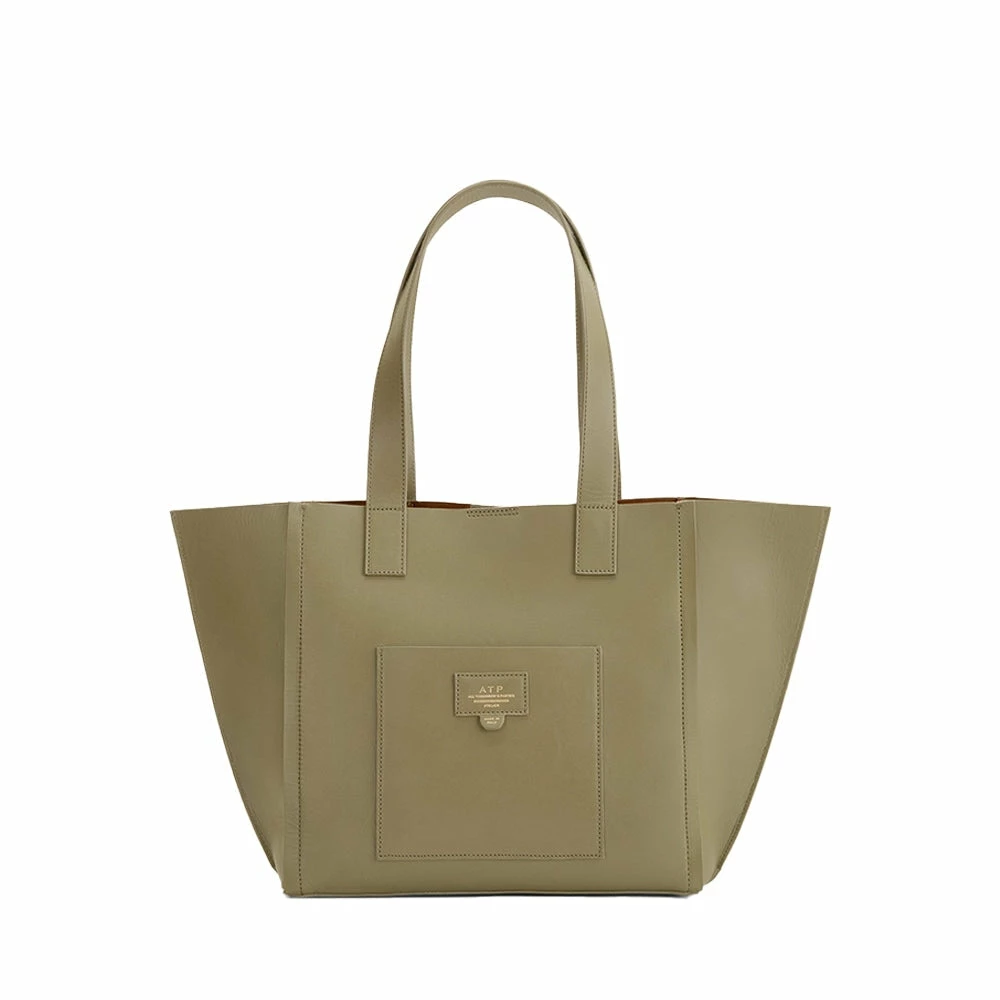 ATP ATELIER Lunano Sage Green Tote Bag BAGS 1 ATP ATELIER Lunano Sage Green Tote Bag BAGS