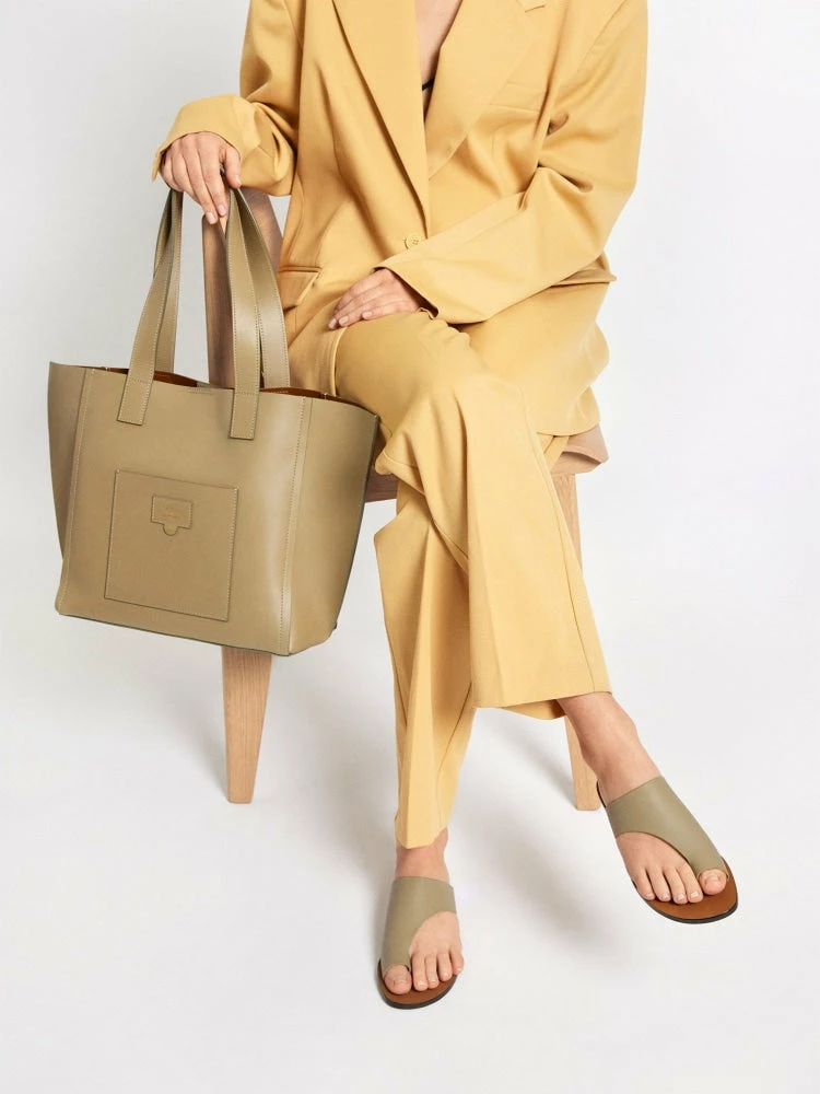 ATP ATELIER Lunano Sage Green Tote Bag BAGS 2 ATP ATELIER Lunano Sage Green Tote Bag BAGS