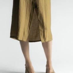 CHANTAL Luxor Bow Glitter Sandals In Gold SHOES