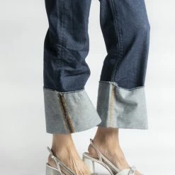 CHANTAL SHOES Luxor Bow Glitter Sandals In Silver