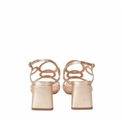 CHANTAL Luxor Gold Leather Sandals
