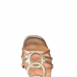 CHANTAL Luxor Gold Leather Sandals