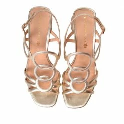 CHANTAL Luxor Gold Leather Sandals