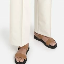 FLATTERED SHOES Lynn Cognac Leather Sandals