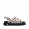 LÄST Maggie Taupe Leather Chunky Sandals NEW IN
