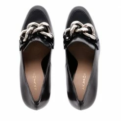 AKAADA Mai Black Leather Shoes