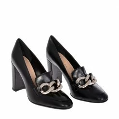 AKAADA Mai Black Leather Shoes