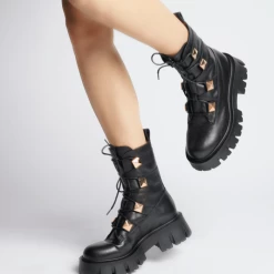 AKAADA SHOES Mako Pyramid Studs Combat Boots 15 AKAADA SHOES Mako Pyramid Studs Combat Boots