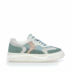 VOILE BLANCHE Malvina Sage Green Chunky Sneakers