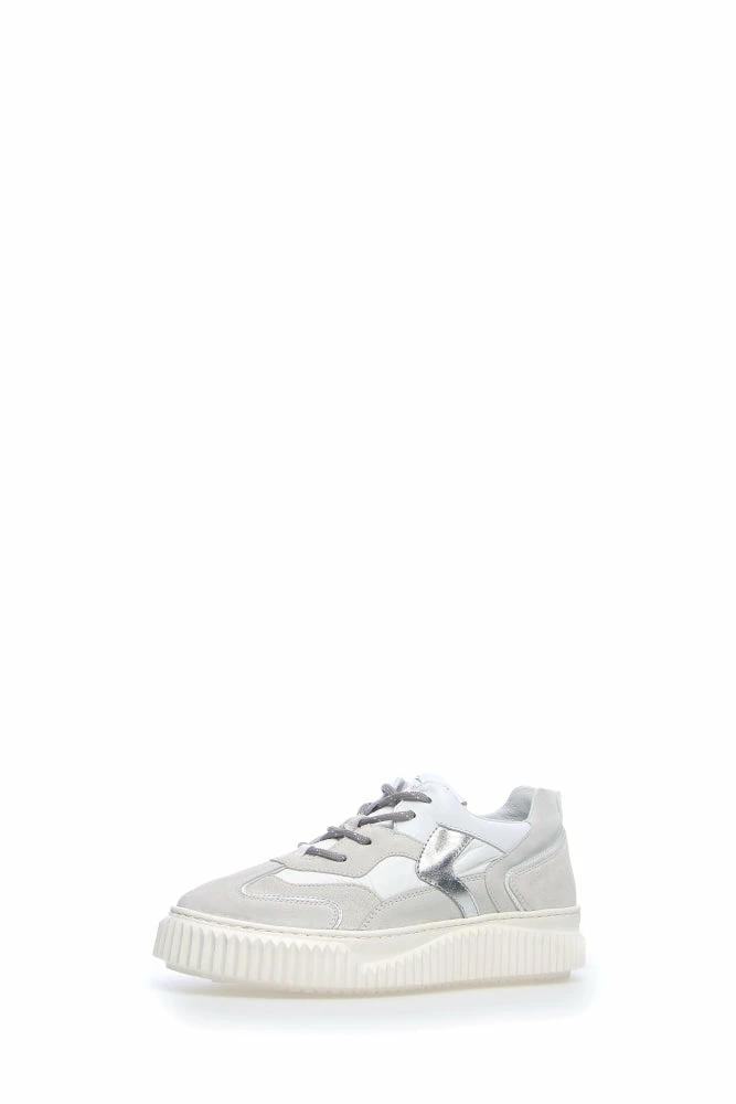 VOILE BLANCHE SHOES Malvina White Silver Chunky Sneakers 2 VOILE BLANCHE SHOES Malvina White Silver Chunky Sneakers
