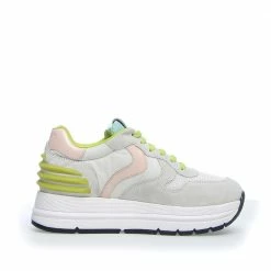 VOILE BLANCHE Maran Power Pink Aquamarine Chunky Sneakers