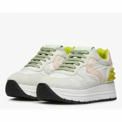 VOILE BLANCHE Maran Power Pink Aquamarine Chunky Sneakers