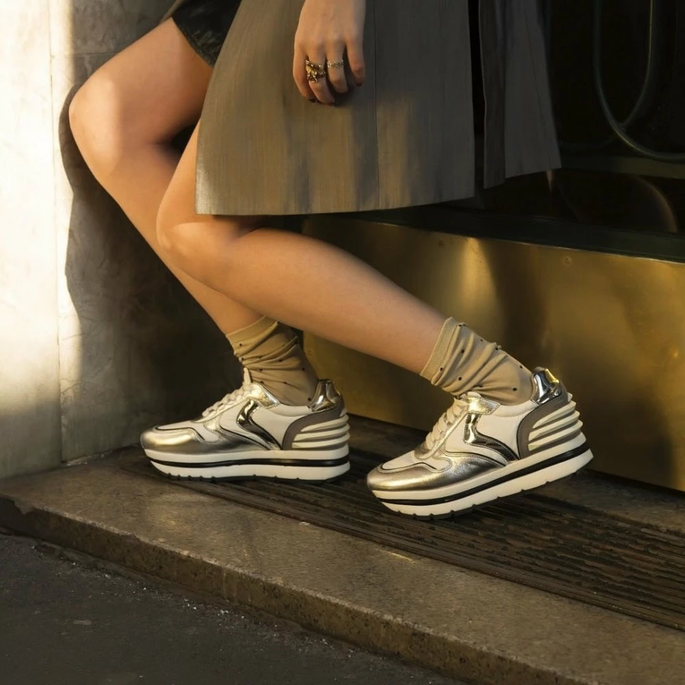 VOILE BLANCHE Maran Power Silver Chunky Sneakers 7 VOILE BLANCHE Maran Power Silver Chunky Sneakers
