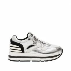 VOILE BLANCHE Maran Power Silver Chunky Sneakers