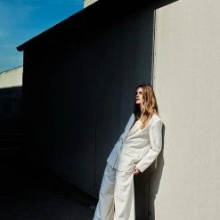 IVYLEE COPENHAGEN Marley Off White Leather Puffy Sandals