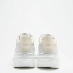COPENHAGEN STUDIOS Material Mix White Butter Chunky Sneakers