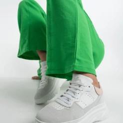 COPENHAGEN STUDIOS Material Mix White Butter Chunky Sneakers