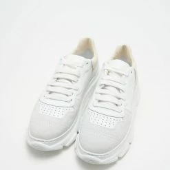 COPENHAGEN STUDIOS Material Mix White Butter Chunky Sneakers