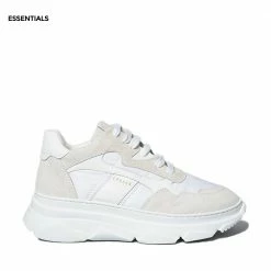 COPENHAGEN STUDIOS Material Mix White Chunky Sneakers