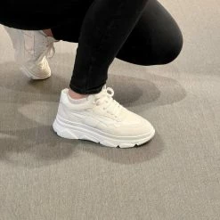 COPENHAGEN STUDIOS Material Mix White Chunky Sneakers