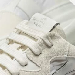 COPENHAGEN STUDIOS Material Mix White Chunky Sneakers