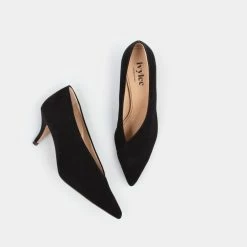 IVYLEE COPENHAGEN Mia Black Suede Pumps SHOES