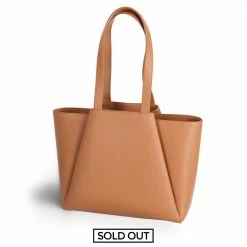 KAAI Midi Pyramid Cognac Bag