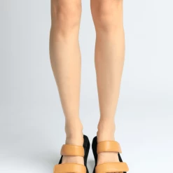 FABIO RUSCONI Mila Beige Leather Straps Sandals SHOES