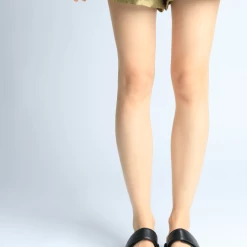 FABIO RUSCONI Mila Black Leather Straps Sandals