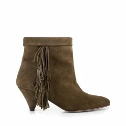 IVYLEE COPENHAGEN SHOES Mimi Suede Khaki Boots
