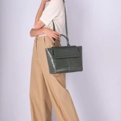 KAAI Mini Hero Croco Wild Green Bag BAGS