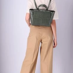 KAAI Mini Hero Croco Wild Green Bag BAGS