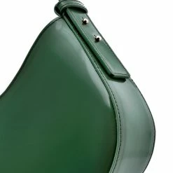 AKAADA Mio Green Semi Patent Leather Shoulder Bag NEW IN