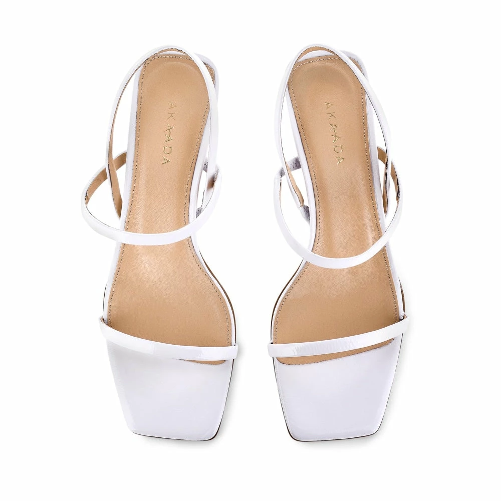 AKAADA Miya White Naplak Sandals 6 AKAADA Miya White Naplak Sandals