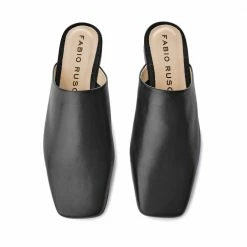 FABIO RUSCONI SHOES Naomi Black Cosy Mules 13 FABIO RUSCONI SHOES Naomi Black Cosy Mules