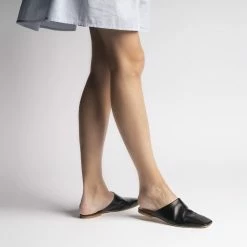 FABIO RUSCONI SHOES Naomi Black Cosy Mules