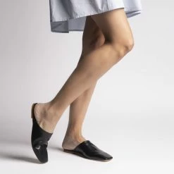 FABIO RUSCONI SHOES Naomi Black Cosy Mules 11 FABIO RUSCONI SHOES Naomi Black Cosy Mules