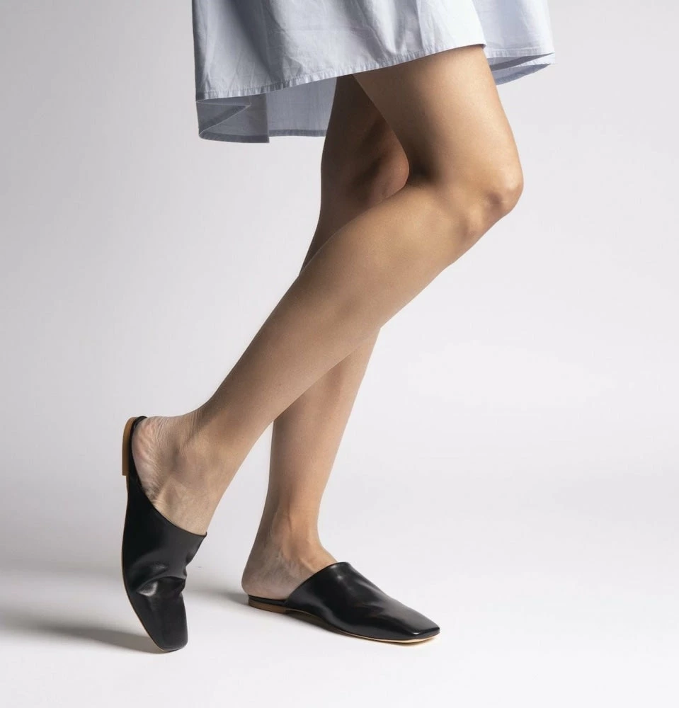 FABIO RUSCONI SHOES Naomi Black Cosy Mules 4 FABIO RUSCONI SHOES Naomi Black Cosy Mules